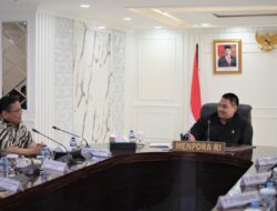 Menpora Dito Terima Kunjungan Ketua Bawaslu Bahas Perlunya Pemberdayaan Pemuda Dalam Pengawasan Pemilu