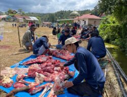 Wali Nagari Mengucapkan Terima Kasih Kepedulian Pabrik AQUA Solok, Atas Pemberian Hewan Kurban
