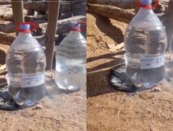 Viral di Kalangan Warganet!, Galon PET Kembali Gosong Karena Panas Matahari