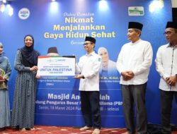 Safari Ramadhan Bersama NU Perusahan Air Isi Ulang AQUA, Salurkan Donasi Tahap Ke-2 Ke Palestina Melalui LazisNU