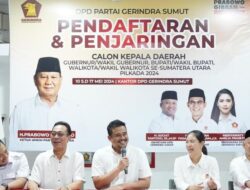Bersama Gerindra Bobby Nasution Daftarkan Bacagub Sumut